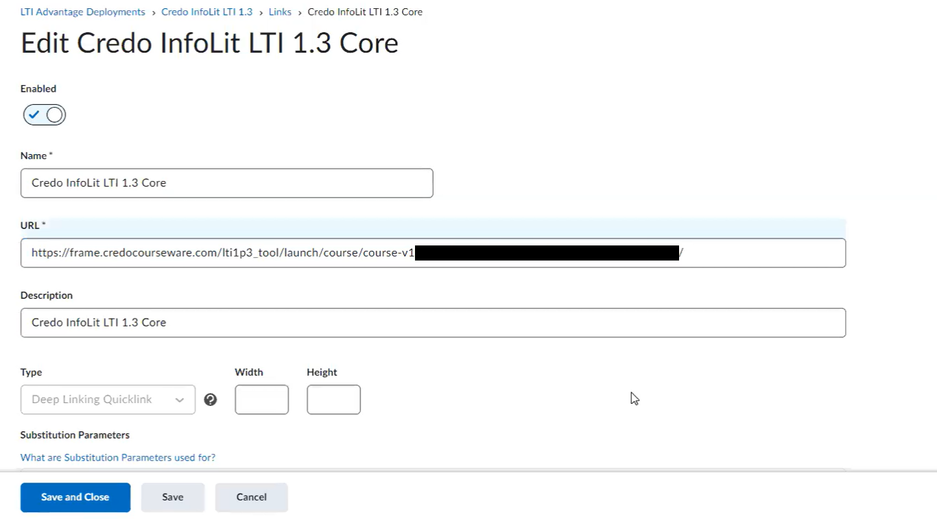 D2L LTI 1.3 Tool & Deployment Setup Credo Learning Tools(02)