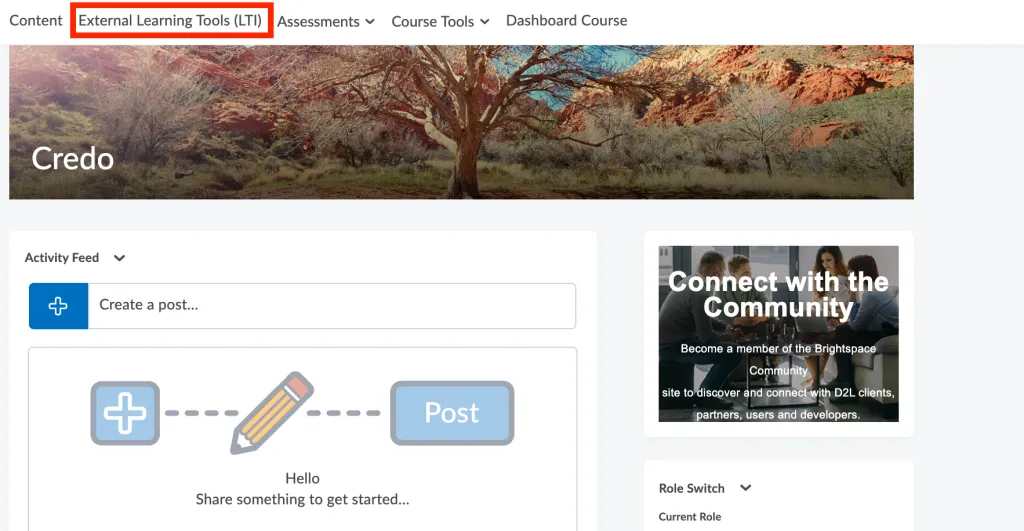 D2L: LTI 1.1 Adding LTI Links to a Course – Credo Learning Tools